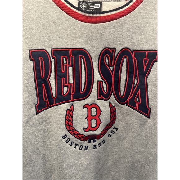 Boston Red Sox MLB XXL New Era Pullover Sweatshirt Mens Red 2XL - Picture 2 of 6